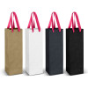 Wine Ribbon Handle Bag Pink